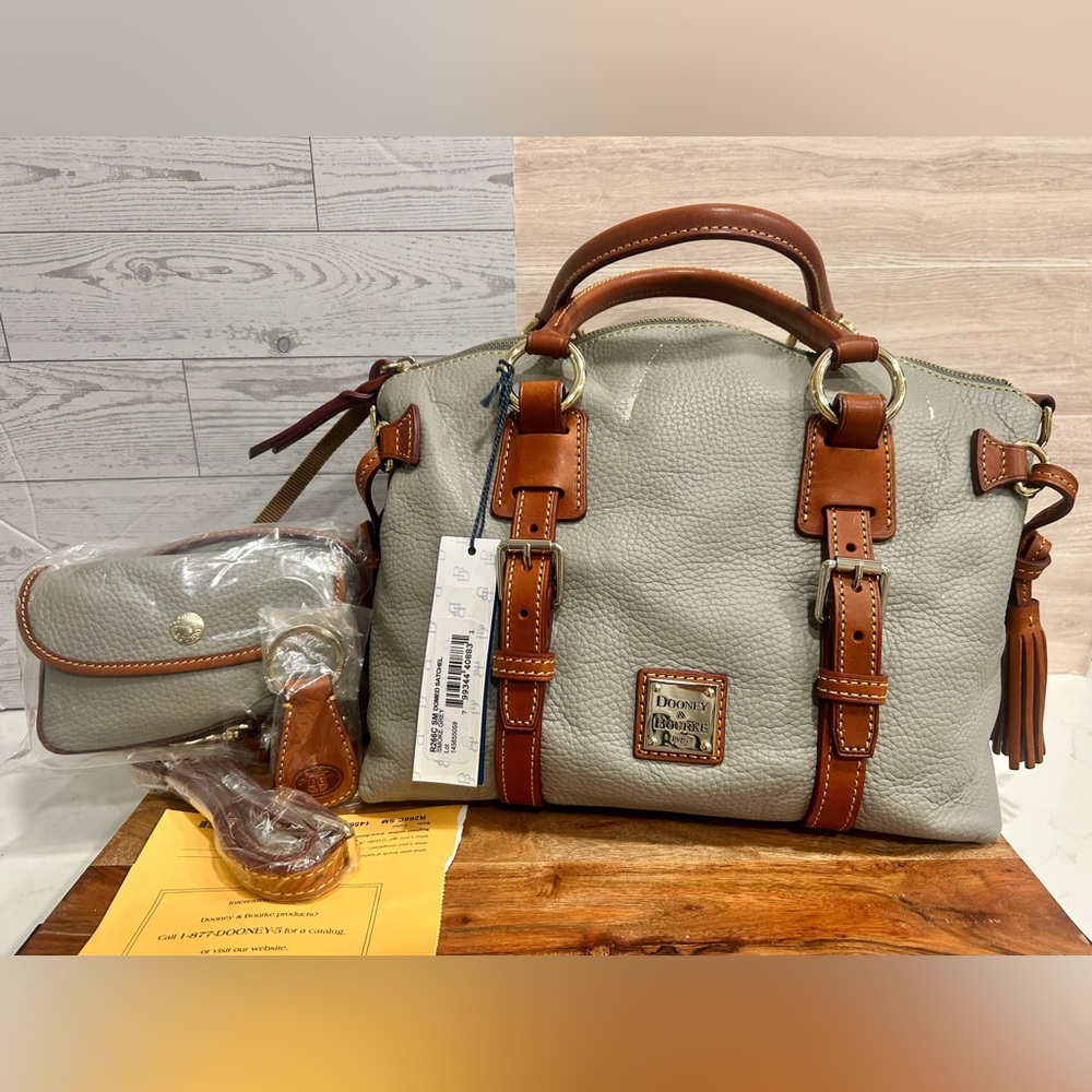 SOLD DO NOT PURCHASE Dooney & Bourke Small Domed Satchel- Smoke Grey Leather